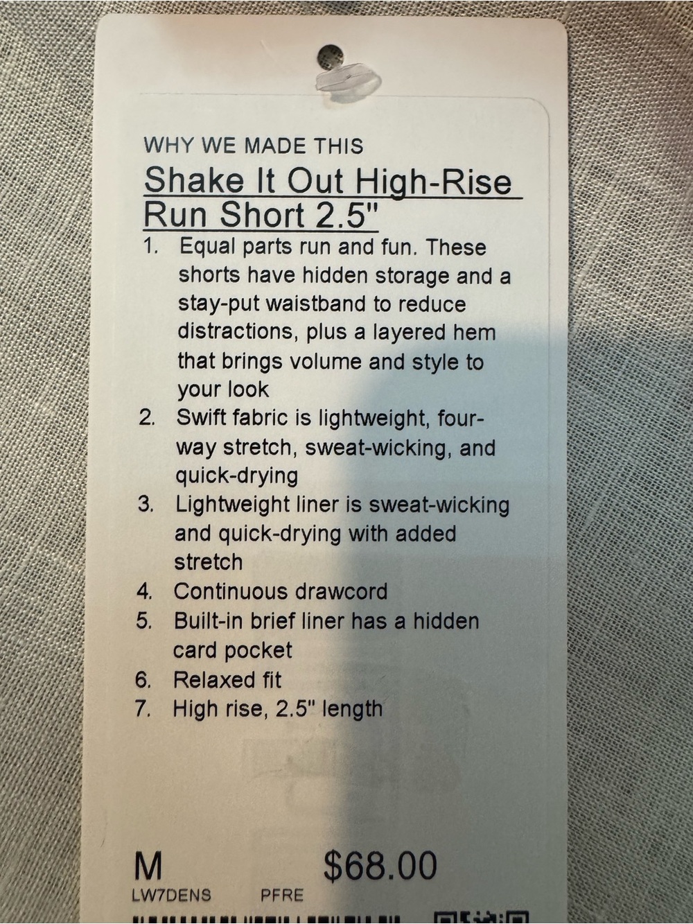 Lululemon Shake It Out High-Rise Run Shorts 2.5” Pink Flare NWT - Picture 6 of 16